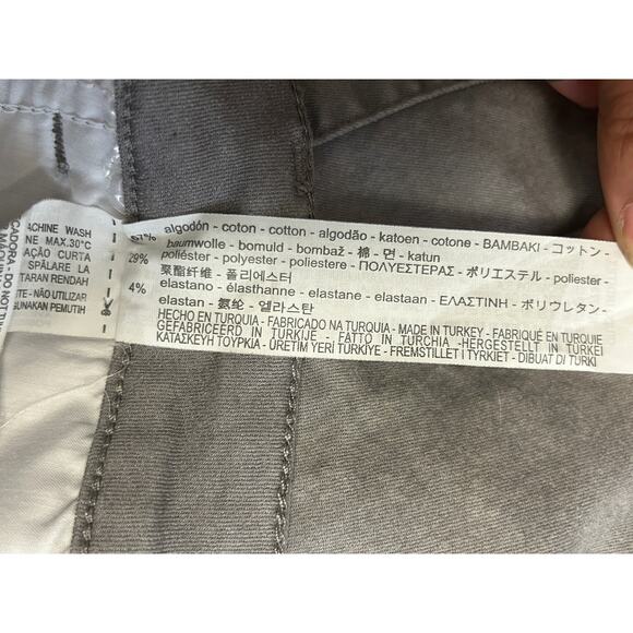 Zara Basic Moto Style Ankle Zip Grey Skinny Jeans Size 2 - Picture 5 of 9